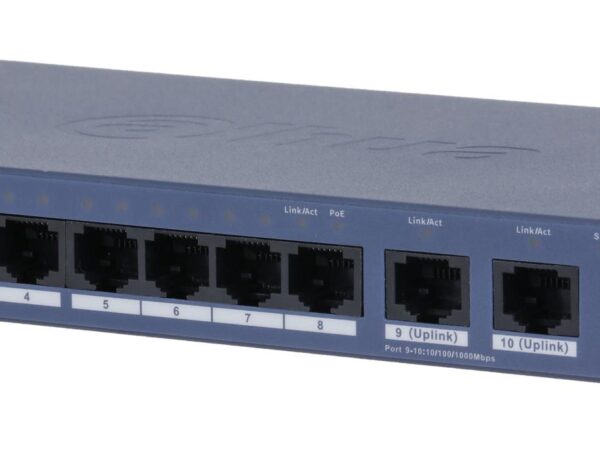ELKO: 1449946 Dahua võrgulüliti CS4010-8ET2GT-60 8-port PoE 60W
