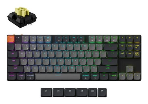 Juhtmevaba RGB klaviatuur Keychron K1 must K1X-B4