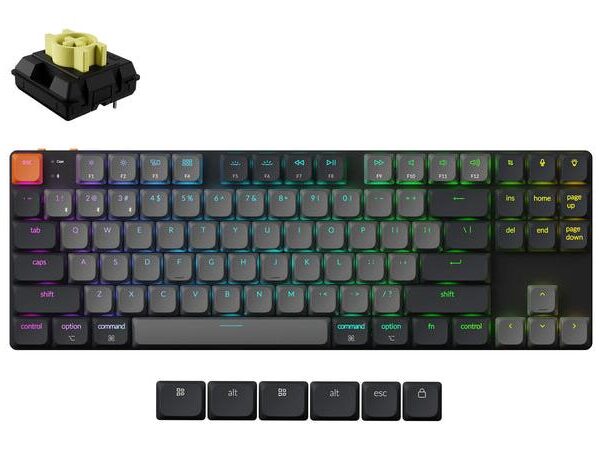 ELKO: 1450306 Juhtmevaba RGB klaviatuur Keychron K1 must K1X-B4