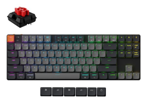 Juhtmevaba RGB klaviatuur Keychron K1 must K1X-B1