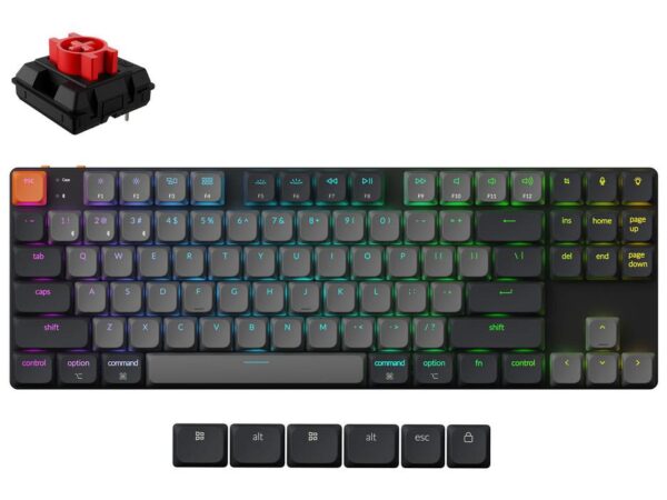 ELKO: 1450308 Juhtmevaba RGB klaviatuur Keychron K1 must K1X-B1