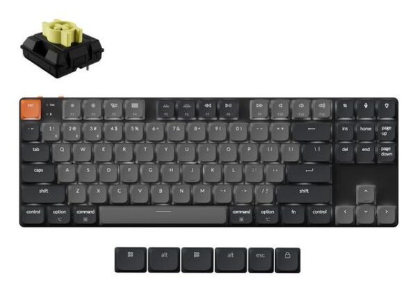 Juhtmevaba klaviatuur Keychron K1 must K1X-A4