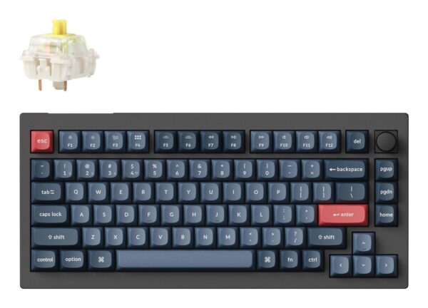 Keychron V1 Max rgb juhtmevaba klaviatuur carbon black V1M-D4