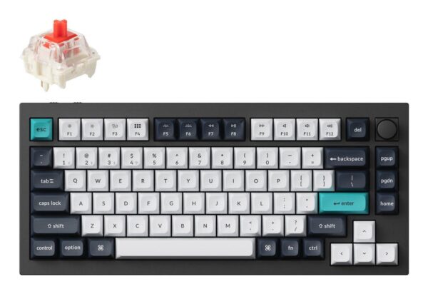 Keychron Q1 Max RGB Carbon Black juhtmevaba klaviatuur Q1M-M1