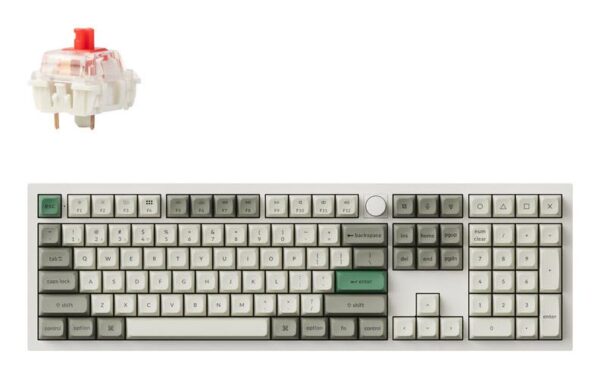 Keychron Q6 Max RGB valge juhtmevaba klaviatuur