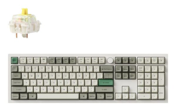 Keychron Q6 Max RGB valge juhtmevaba klaviatuur