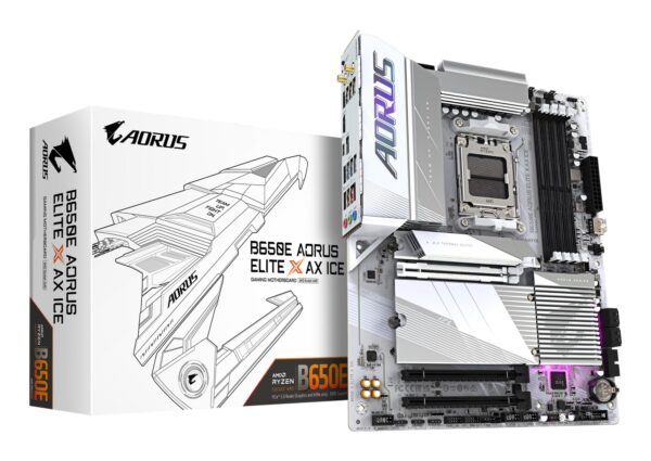 Gigabyte B650 AORUS Elite AX ICE emaplaat