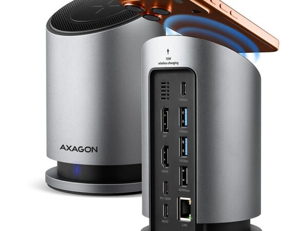 ELKO: 1453211 USB-C dokkimisjaam Axagon 9in1 HMC-WL9