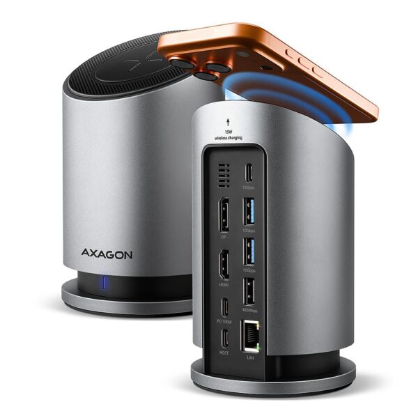 ELKO: 1453211 USB-C dokkimisjaam Axagon 9in1 HMC-WL9