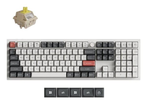 Keychron Q6 Ultra juhtmevaba klaviatuur valge
