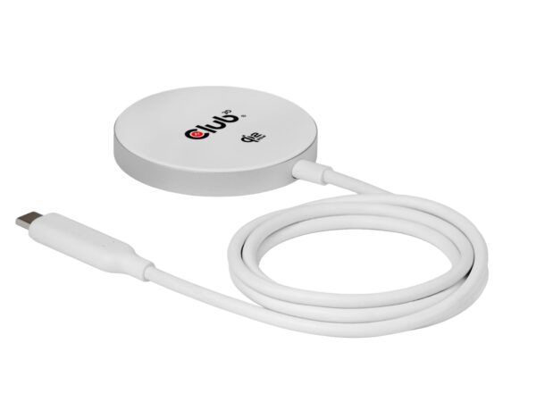 ELKO: 1454586 Club 3D Qi2 MagSafe juhtmevaba laadija 25W valge CAC-3026
