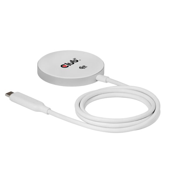 Club 3D Qi2 MagSafe juhtmevaba laadija 25W valge CAC-3026