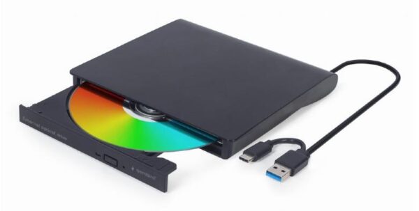Gembird väline DVD kirjutaja USB3/USB-C must DVD-USB-031