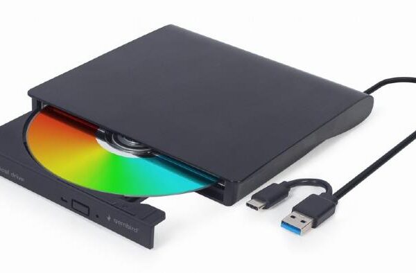 Gembird väline DVD kirjutaja USB3/USB-C must DVD-USB-031