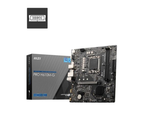 Emaplaat MSI PRO H610M-G DDR5 LGA1700 Micro-ATX