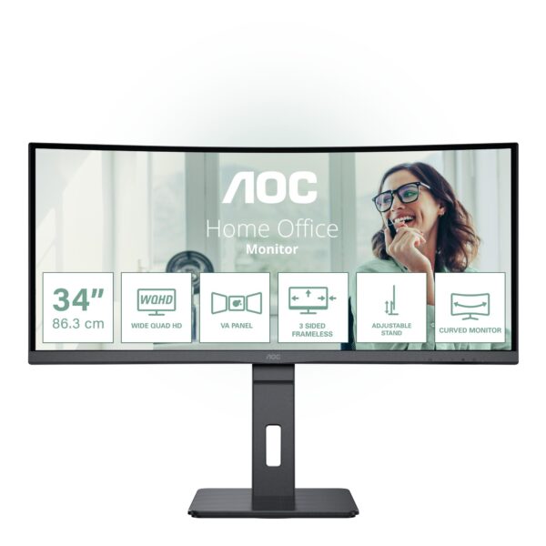 AOC CU34P3CV 34" UWQHD kumer monitor