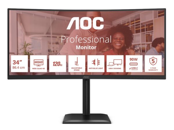 ELKO: 1455906 AOC CU34E4CV 34" UWQHD kumer monitor