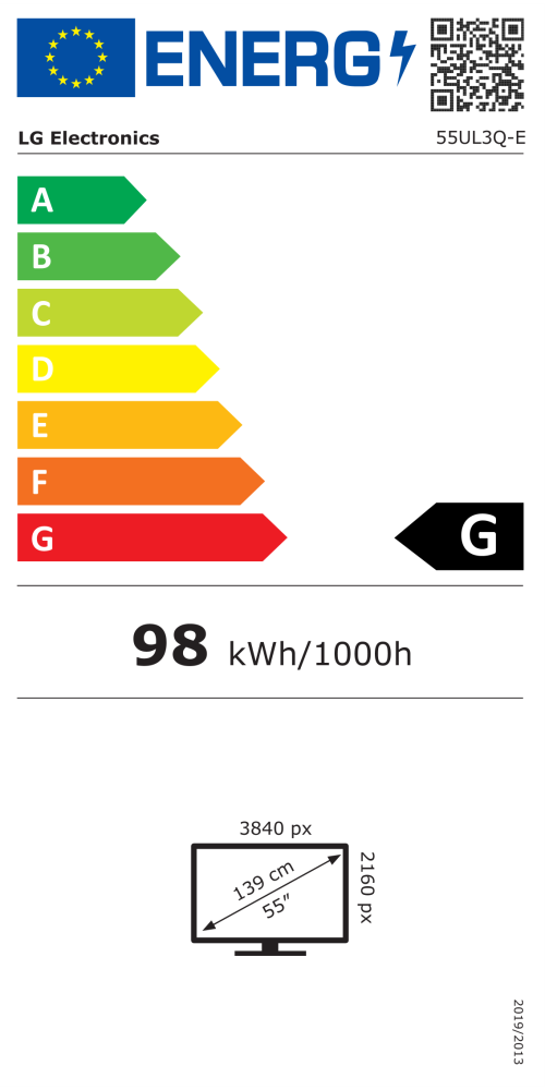 LG 55" kommertsekraan 55UL3Q-E