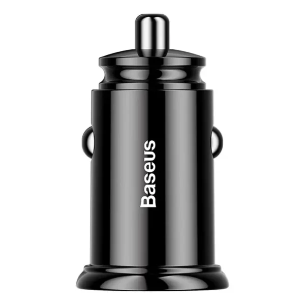Baseus Circular 2xUSB QC3.0 5A 30W auto laadija (must)