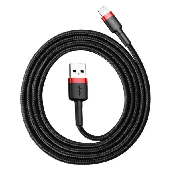 Baseus Cafule USB Lightning kaabel 1,5A 2m (Must+Punane)