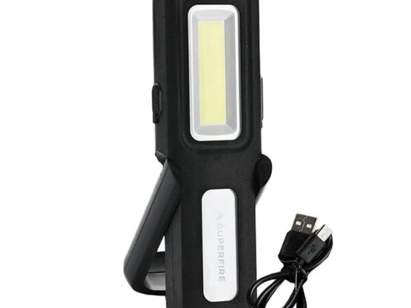 Töötoa taskulamp Superfire G12, 566lm, USB