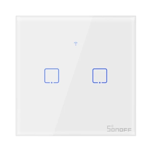 Nutikas lüliti WiFi + RF 433 Sonoff T1 EU TX (2-kanal)