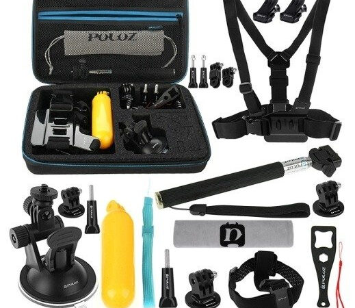 Puluz 20 tarvikute komplekt spordikaameratele (sealhulgas Osmo Action 5 Pro) PKT11