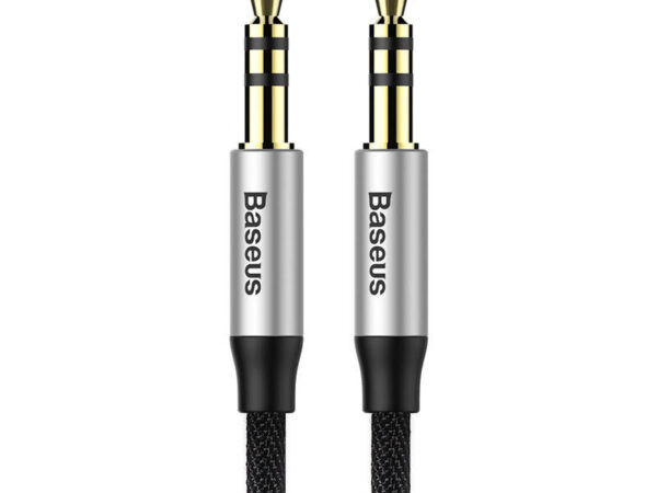16998_1 Baseus Yiven Audio Cable 3.5 meessoost Audio M30 1.5M Hõbe + Must