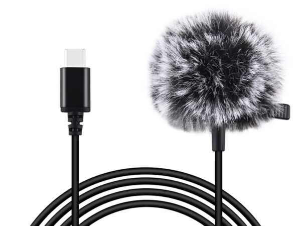 17955_1 Jack Puluz krae mikrofon klipsiga PU425 1.5m USB-C