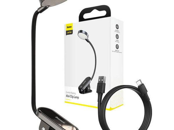 18474_4 Baseus (DGRAD-0G) Mugav Lugemise Mini Klipp Lamp (tumehall)