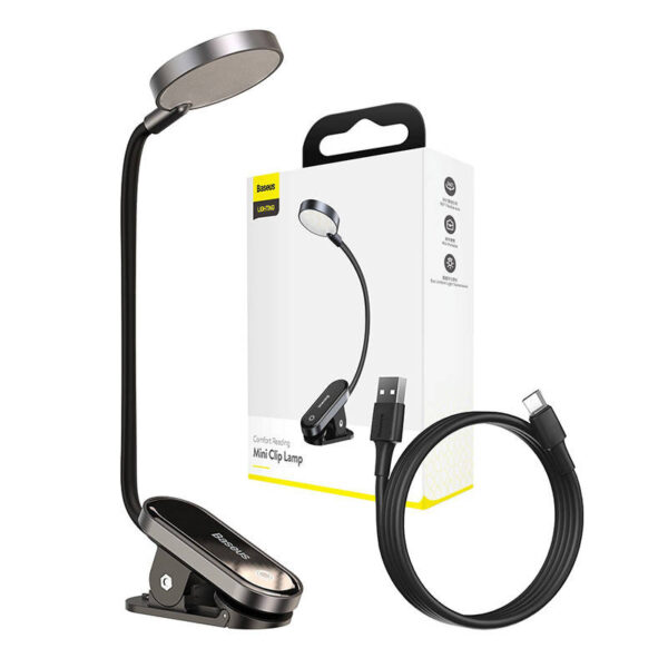 Baseus (DGRAD-0G) Mugav Lugemise Mini Klipp Lamp (tumehall)