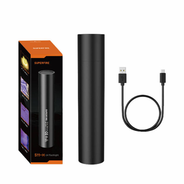 UV taskulamp Supfire S11-H, 365NM, USB