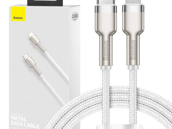 19705_12 USB-C kaabel Lightning jaoks Baseus Cafule, PD, 20W, 1m (valge)