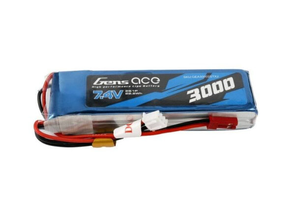19774_4 Aku Gens Ace 3000mAh 7.4V 1C 2S1P LiPo