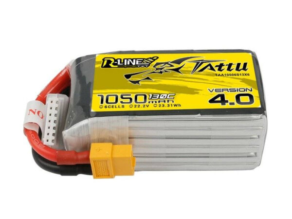 Tattu R-Line 4.0 1050mAh 22.2V 130C 6S1P XT60 Aku