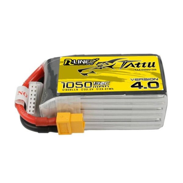 Tattu R-Line 4.0 1050mAh 22.2V 130C 6S1P XT60 Aku