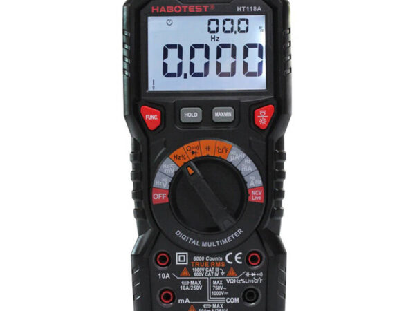 19940_1 Digitaalne multimeeter taskulambiga Habotest HT118A, True RMS, NCV
