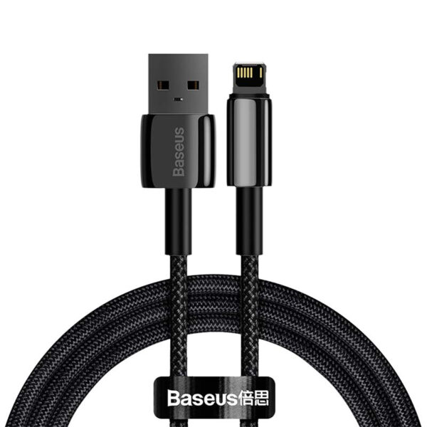 Baseus Tungsten Gold kaabel USB to iP 2.4A 1m (must)