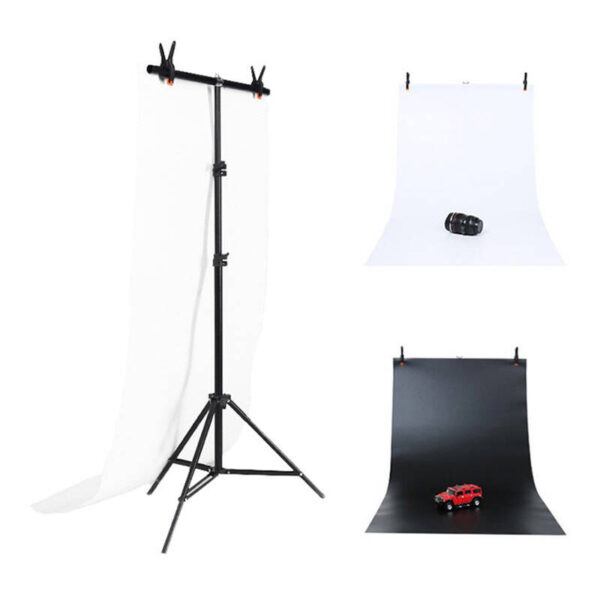 Fotostuudio taustatoe Puluz 70x200cm + Taustad 2 tk DCA0976