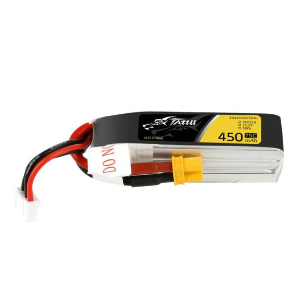 Tattu 450mAh 11.1V 75C 3S1P pikk aku