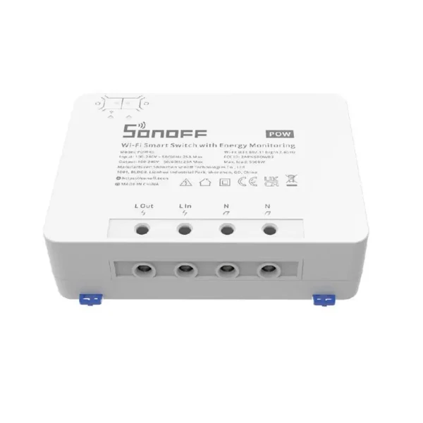 Sonoff POWR3 nutikas WiFi lüliti voolumõõtmise funktsiooniga