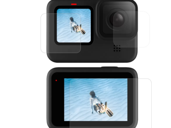 21509_1 Ekraani ja objektiivi karastatud klaas Telesin GoPro Hero 9 / Hero 10 / Hero 11 / Hero 12 jaoks (GP-FLM-901)