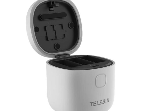 21682_5 3-slot veekindel laadija Allin box Telesin GoPro Hero 12 / Hero 11 / Hero 10 / Hero 9 jaoks