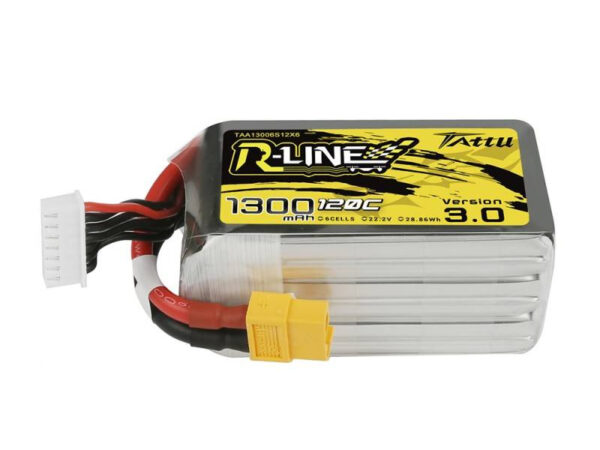 Tattu R-Line Versioon 3.0 1300mAh 22.2V 120C 6S1P XT60 aku