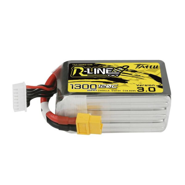 Tattu R-Line Versioon 3.0 1300mAh 22.2V 120C 6S1P XT60 aku