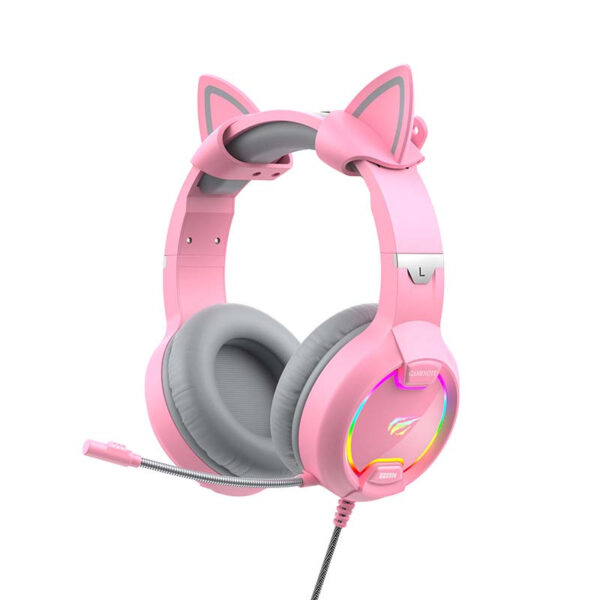 21837_1 Mängupeakomplekt Havit GAMENOTE H2233d RGB (roosa)