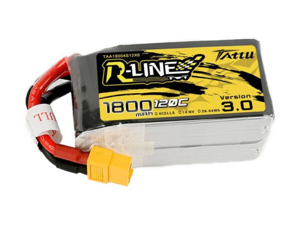Aku Tattu R-Line Versioon 3.0 1800mAh 14,8V 120C 4S1P XT60