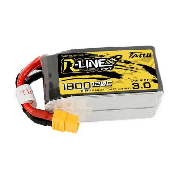 Aku Tattu R-Line Versioon 3.0 1800mAh 14,8V 120C 4S1P XT60