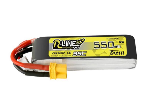 Aku Tattu R-Line 550mAh 7.4V 95C 2S1P XT30