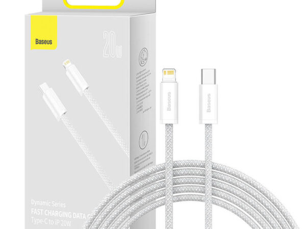 22147_8 USB-C kaabel Lightning Baseus Dynamic seeriast, 20W, 2m (valge)
